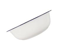 HEATSHAKING Vintage Enamel Foot Soaking Basin with Classic Edge for Home and Salon Use Portable Foldable Foot Tub for Relaxation Clean Nonporous Surface for Pedicure and Soothing Soaks