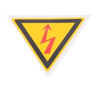 HEATSHAKING Yellow Equipment Caution Sign for Safety with Sturdy Pp Material and Eye-catching Design, Self-adhesive Warning Sign for Industrial Instruments and Equipment Use