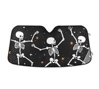 heatshield Shield for car Windshield Parasol para parabrisas delantero Dancing Skeletons Halloween