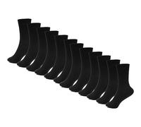 Heatwave 12 Pairs Of Womens Design Thermal Socks Ladies Thick Warm Winter Work Boot Sock 4-7, Black