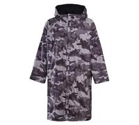 Heatwave Changing Robe Unisex Outdoor Long Sleeve Windproof & Waterproof Robes Hooded Coat For Beach Wild Swimming Surfing Oversized Quick Dry (UK, Alpha, S, M, Regular, Regular, Grey Camo)