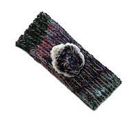 HEATWAVE Women Nina Knitted Headband Winter Ear Warmer Flower Detail Hand Warmer Winter Ski Cozy and Super Soft Stylish Design Head Wrap for Outdoor, Headband(Design1)