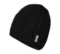 Heatwave Women's Waterproof Windproof Thinsulate Beanie Hat Cable Knit Bobble Hats Ultimate Warmth and Style Stay Cozy Dry in Any Weather, L27, Black