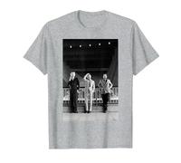 Heaven 17 Synth Pop Band Portrait by Virginia Turbett T-Shirt, Men, Heather Grey, Medium
