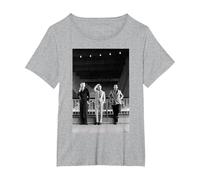 Heaven 17 Synth Pop Band Portrait by Virginia Turbett T-Shirt, Women's Plus, Heather Grey, 5X