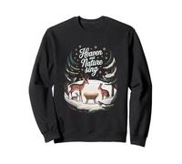 Heaven and Nature Sing :Stars and Animals Christmas Nativity Sweatshirt