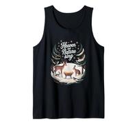 Heaven and Nature Sing :Stars and Animals Christmas Nativity Tank Top