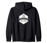 Heaven Bound Christian Faith Symbol Zip Hoodie