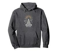 Heaven Bound: Inspirational Spiritual Travel Graphic, Jesus Pullover Hoodie, Adult Unisex, Dark Heather Grey, XXL