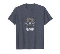 Heaven Bound: Inspiring Spiritual Journey Graphic, jesus T-Shirt, Men, Heather Blue, S