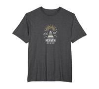 Heaven Bound: Inspiring Spiritual Journey Graphic, jesus T-Shirt, Men's Big and Tall, Dark Heather Grey, 5X Tall