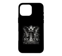 Heaven Defends The Faithful Angel Warrior Cross Case for iPhone 16 Pro Max