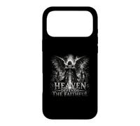 Heaven Defends The Faithful Angel Warrior Cross Case for iPhone 17 Pro Max