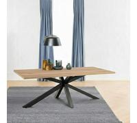 Heaven Dining Table - 8 Seater - 220cm - Oak - with Star Legs