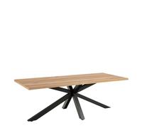 Furniture To Go Heaven Dining Table In Wild Oak Veneer (L) 220Cm Seats Up To 6