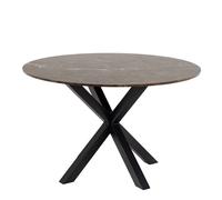 Heaven Dining Table With Brown Marble Effect