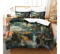 Heaven Duvet Cover Kids Bedding Set Lightweight Quilt Cover for Boys Bedspread Cover Comforter Cover with Zip Bedclothes King（220x240cm）