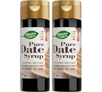 Heaven & Earth Date Syrup, 340g (Pack of 2) | Pure, All Natural Alternative Sweetener, Low Glycemic, Silan, Great Sugar Replacement