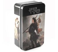 Heaven & Earth Tarot Deck - 10.2x6cm, Premium Blue Core, Gold Foil, Packaged in Elegant Iron Box