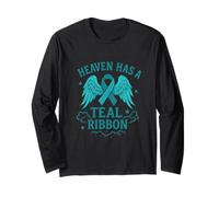 Heaven Has A Teal Ribbon Long Sleeve T-Shirt