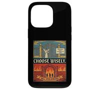 Heaven Has A Wall And Strict Immigration Choose Wisely Funny Case for iPhone 13 Pro