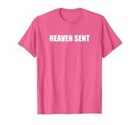 Heaven has Sent T-Shirt, Men, Pink Heather, Small