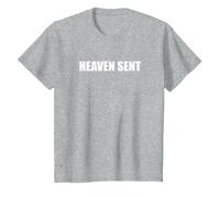 Heaven has Sent T-Shirt, Youth, Heather Grey, Large