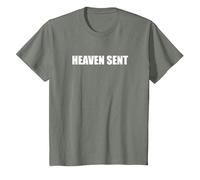 Heaven has Sent T-Shirt, Youth, Olive Heather, Large