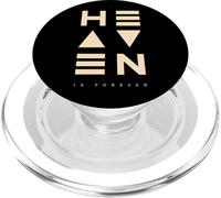 Heaven Is Forever Minimalist Christian Tri-Line Design PopSockets PopGrip for MagSafe