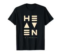 Heaven Is Forever Minimalist Christian Tri-Line Design T-Shirt