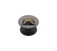 Heaven Is My Backup Christian Knight Warrior Armor of God PopSockets Adhesive PopGrip