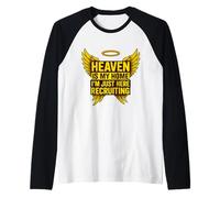 Heaven is My Home I’m Just Here Recruiting Christian Raglan Baseball Tee