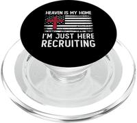 Heaven Is My Home I'm Just Here Recruiting American Flag PopSockets PopGrip for MagSafe