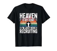 Heaven is My Home I'm Just Here Recruiting Value Graphic T-Shirt, Men, Black, S