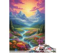 Heaven Landscape Fantasy Colors 500 Piece Jigsaw Puzzle for Adult Toy Intellectual Game Educational Game for Adult Stress Relief Home Decoration 500pcs (52x38cm)