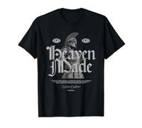 Heaven Made Christian Spartan Warrior Faith Value Graphic T-Shirt