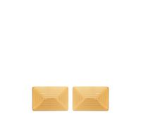Heaven Mayhem Celeste rectangle earrings - Gold One Size