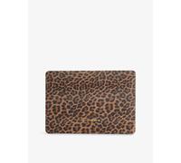Heaven Mayhem Heaven Mayhem Cheetah-Print Pro 13 Vegan-Leather Laptop Case Leopard