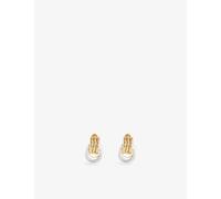 Heaven Mayhem Womens Heaven Mayhem Baby Knot Yellow Gold-Plated Metal Earrings Mixed