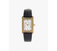 Heaven Mayhem Womens Heaven Mayhem Icon Gold-Plated Stainless Steel and Leather Quartz Watch Gold / Black