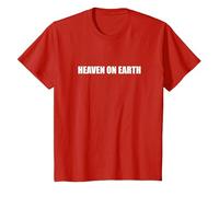 Heaven On Earth T-Shirt, Kids, Red, 8 Years