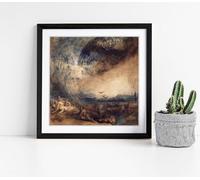 Heaven Opened, 1850 by George Jones Stunning Framed Wall Art Picture Print Square - 25cm wide x 25cm high - Black Frame