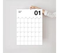heaven+paper A3 Giant Calendar 2026 Wall Calendar Spectrum Design - Annual Calendar 2026 Family Calendar, Planner for Hanging - Colourful and Colourful (Black, DIN A3)