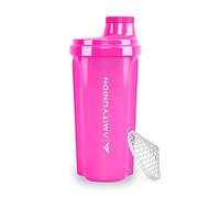 "Heaven" Protein Shaker 500 ml Leak-Proof, BPA-Free, with Strainer & Scale - Original - for Creamy Whey Protein Powder Shakes, Protein Shaker, Fitness Mixer in Pink