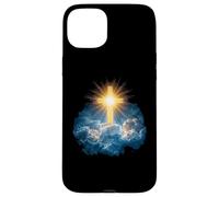 Heaven Radiant Cross Holy Light Shining Through Clouds Case for iPhone 15 Plus
