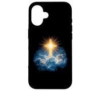 Heaven Radiant Cross Holy Light Shining Through Clouds Case for iPhone 16