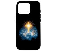 Heaven Radiant Cross Holy Light Shining Through Clouds Case for iPhone 16 Pro