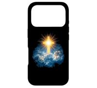 Heaven Radiant Cross Holy Light Shining Through Clouds Case for iPhone 17 Pro