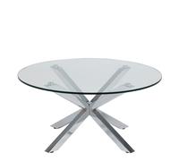 Heaven Round Coffee Table With Glass Top 82-40cm