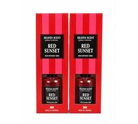 Heaven Scent Wax Lyrical Red Sunset Reed Diffuser - Saffron Jasmine & Amber Fragrance - Long Lasting Home Fragrance Diffuser with Reeds for Living Room Bedroom Hallway (Red Sunset)